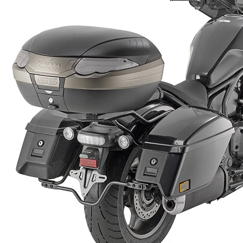 Kit Kappa KR1194KIT montato con l'attacco KR1194 su Honda CMX 1100 T Rebel con valigie originali, foto ufficiale Kappa
