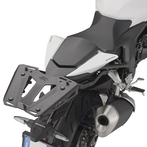 Attacco posteriore Kappa KR1215 nero montato su Honda CB 1000 Hornet, bauletto e piastra non inclusi, foto ufficiale Kappa