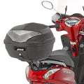 Attacco posteriore Kappa KR2134 montato su Yamaha D'elight 125 con bauletto MONOLOCK, bauletto non incluso, foto ufficiale Kappa