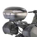 Attacco posteriore Kappa KR2143 su Yamaha Niken 900 con un bauletto Kappa montato, bauletto non incluso, foto ufficiale Kappa