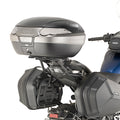 Attacco posteriore Kappa KR2144 su Yamaha Niken GT 900 con un bauletto Kappa montato, bauletto non incluso, foto ufficiale Kappa