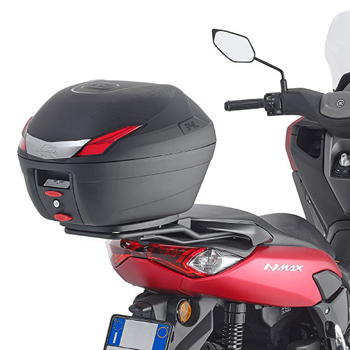 Attacco posteriore Kappa KR2153 montato su Yamaha N-Max con bauletto Kappa, bauletto non incluso, foto ufficiale Kappa