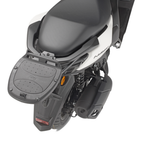 Attacco Kappa KR2170 sullo Yamaha N-Max 125, vista posteriore ravvicinata della piastra, bauletto non incluso, foto del prodotto