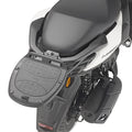 Attacco posteriore Kappa KR2170 con piastra MONOLOCK montato su Yamaha N-Max 125, bauletto non incluso, foto ufficiale Kappa