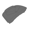 Kit Kappa KR3104KIT per attacco KR3104 su Suzuki Burgman 650 Executive, disegno tecnico ufficiale