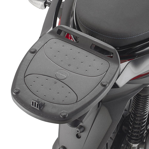 Attacco posteriore Kappa KR5622 montato su Piaggio MP3 310 con piastra Monolock dei bauletti, piastra e bauletto non inclusi, foto ufficiale Kappa