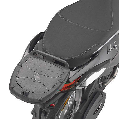 Attacco posteriore Kappa KR5623 montato su Piaggio Liberty con piastra Monolock dei bauletti, piastra e bauletto non inclusi, foto ufficiale Kappa