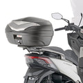 Attacco posteriore Kappa KR6115 su Kymco X-Town City con bauletto dimostrativo, bauletto non incluso, foto ufficiale Kappa