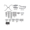 Attacco posteriore Kappa KR6118 per Kymco CV3 550, disegno tecnico dei componenti, bauletto non incluso