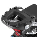 Attacco posteriore Kappa KR6403 con piastra Monokey montato su Triumph Tiger Explorer 1200, bauletto non incluso, foto ufficiale Kappa