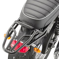 Attacco posteriore Kappa KR6410 nero lucido per bauletto Monokey o Monolock montato su Triumph Bonneville, foto ufficiale Kappa