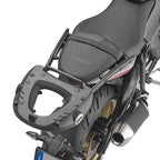 Attacco posteriore Kappa KR6419 montato su Triumph Trident 800 con piastra, bauletto non incluso, foto ufficiale Kappa