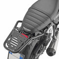 Attacco posteriore Kappa KR6427 nero montato su Triumph Speed Twin 1200, bauletto non incluso, foto ufficiale Kappa
