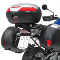 Attacco posteriore Kappa KR689 con piastra Monokey montato su BMW R 1200 GS, bauletto e valigie non inclusi, foto ufficiale Kappa