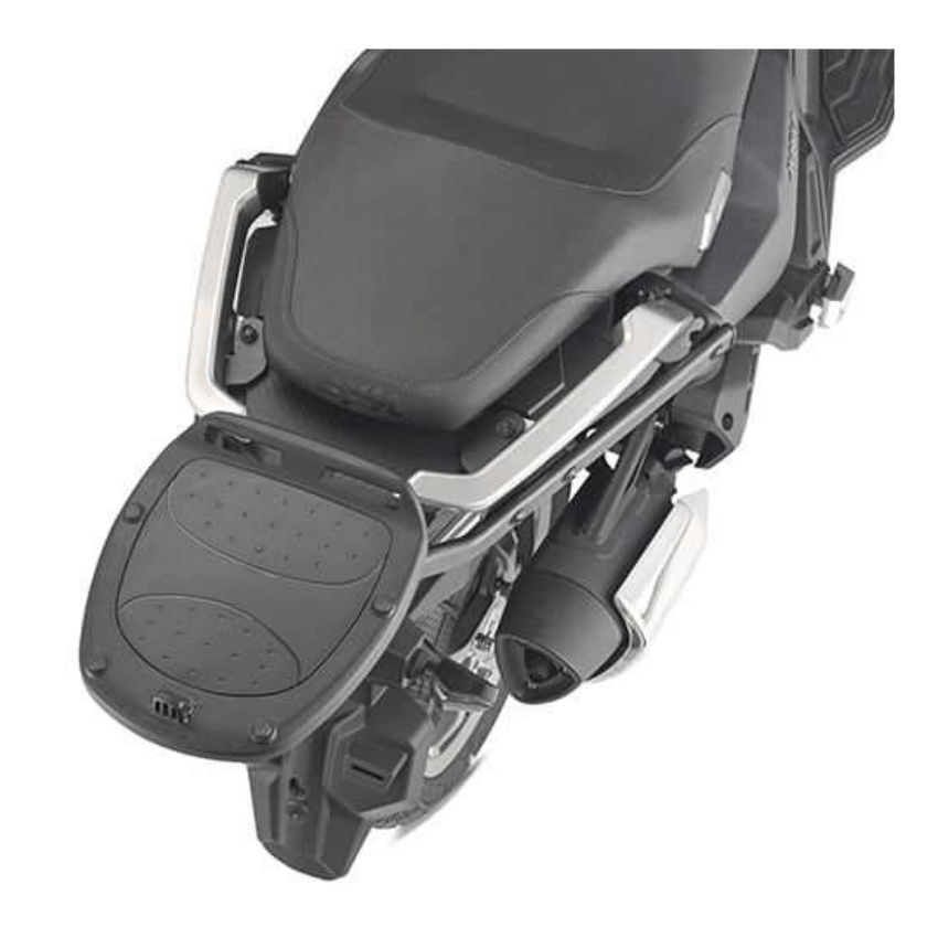 Attacco posteriore Kappa KR7069 montato su SYM ADX 125 con piastra Monolock, bauletto non incluso, foto del prodotto