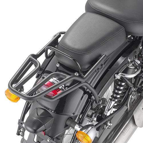 Attacco posteriore Kappa KR8707 nero per Benelli Imperiale 400 montato sulla moto, bauletto non incluso, foto ufficiale Kappa