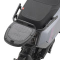 Attacco posteriore Kappa KR8965 per NIU NQIX 150, 300 e 500 montato sullo scooter con piastra MONOLOCK, bauletto non incluso, foto ufficiale Kappa