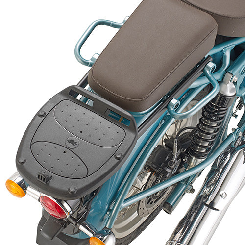 Attacco posteriore Kappa KR9064 per Royal Enfield Classic 650 e Shotgun 650 montato sulla moto, bauletto non incluso, foto ufficiale Kappa