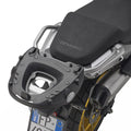 Attacco posteriore Kappa KR9228 montato su CFMOTO 700 MT Adventure con piastra Monokey, bauletto non incluso, foto ufficiale Kappa