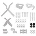 Attacco posteriore Kappa KR9258 per Voge Trofeo 350 AC, disegno tecnico ufficiale dei componenti, bauletto non incluso