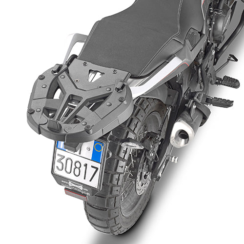 Attacco posteriore Kappa KR9350 per Moto Morini X-Cape 649 montato sulla moto, piastra e bauletto non inclusi, foto ufficiale Kappa
