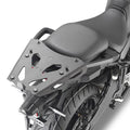 Attacco posteriore Kappa KRA2159 in alluminio nero per Yamaha Tracer 9 montato sulla moto, bauletto non incluso, foto ufficiale Kappa