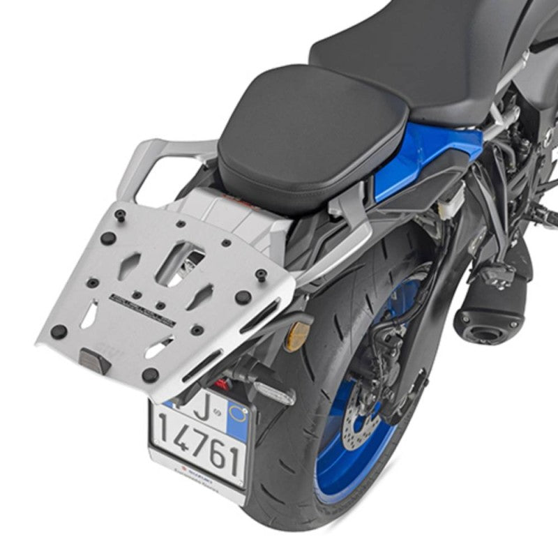 Attacco posteriore Kappa KRA3128 in alluminio per Suzuki GSX-S 1000 GX montato sulla moto, bauletto non incluso, foto del prodotto