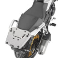 Attacco posteriore Kappa KRA9650 in alluminio montato sulla Kove 510 X, bauletto non incluso, foto ufficiale Kappa