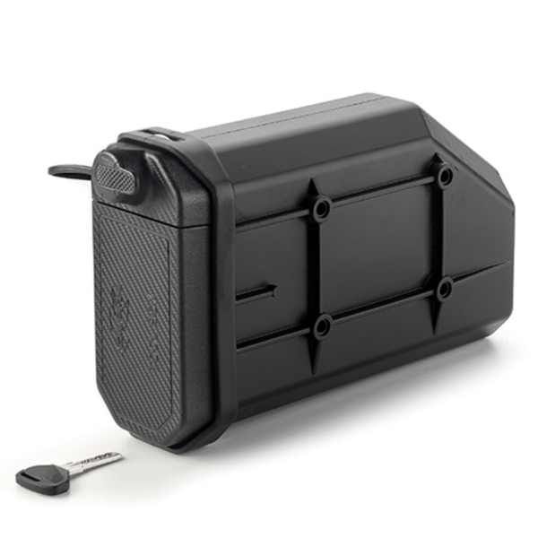 Cassetta porta attrezzi Kappa KS250 Tool Box nera in tecnopolimero rinforzato con serratura Security Lock e chiave