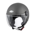 Casco Kappa KV40 Hawaii titanio opaco, vista di tre quarti anteriore sinistra