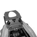 Attacco posteriore Kappa KZ4106 montato sulla coda della Kawasaki ZZR 1400 con piastra, bauletto non incluso, foto del prodotto