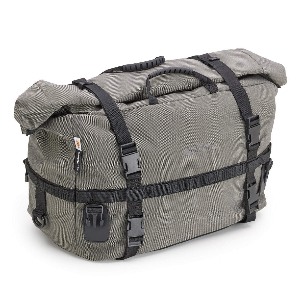 Kappa RA318 borsone da sella Inspiring Adventure grigio con chiusura MML e cinghie, foto del prodotto