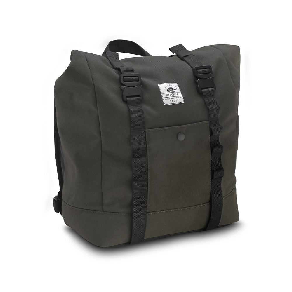 Kappa RB105R borsa laterale ECO Rambler 17 L trasformabile in zaino, verde scuro, foto ufficiale Kappa
