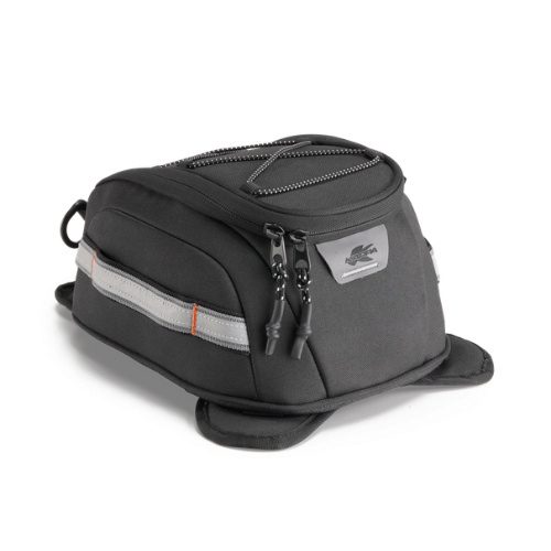 Kappa STO106 borsa da serbatoio magnetica K'Stormer nera con banda riflettente grigia, foto ufficiale Kappa