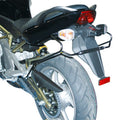 Telaietti Kappa TK262 neri per borse soffici montati su Kawasaki ER-6n 650, foto del prodotto