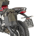 Kappa TMT6424K telaietto per borsa laterale sinistra RB105R montato su moto Triumph, foto ufficiale Kappa