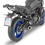 Kappa TR2148K telaietti Remove-X neri montati su Yamaha Tracer 7, foto ufficiale Kappa