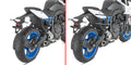 Telaietti laterali Kappa TR3126K REMOVE-X neri montati su moto Suzuki, foto ufficiale Kappa