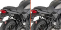 Telaietti laterali Kappa TR4131K REMOVE-X neri montati su Kawasaki Z 650 RS, foto ufficiale Kappa