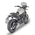 Benelli Leoncino 800 con le staffe REMOVE-X del Kappa TR8713K e tubolare smontato, foto ufficiale Kappa