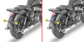 Telaietti Kappa TR9058K Remove-X neri su Royal Enfield Super Meteor 650, staffa e tubolare montati, borse non incluse, foto ufficiale Kappa