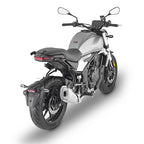 Kappa TR9255K telaietti Remove-X a sgancio rapido per Voge Trofeo 500 AC, vista posteriore della moto, foto ufficiale Kappa