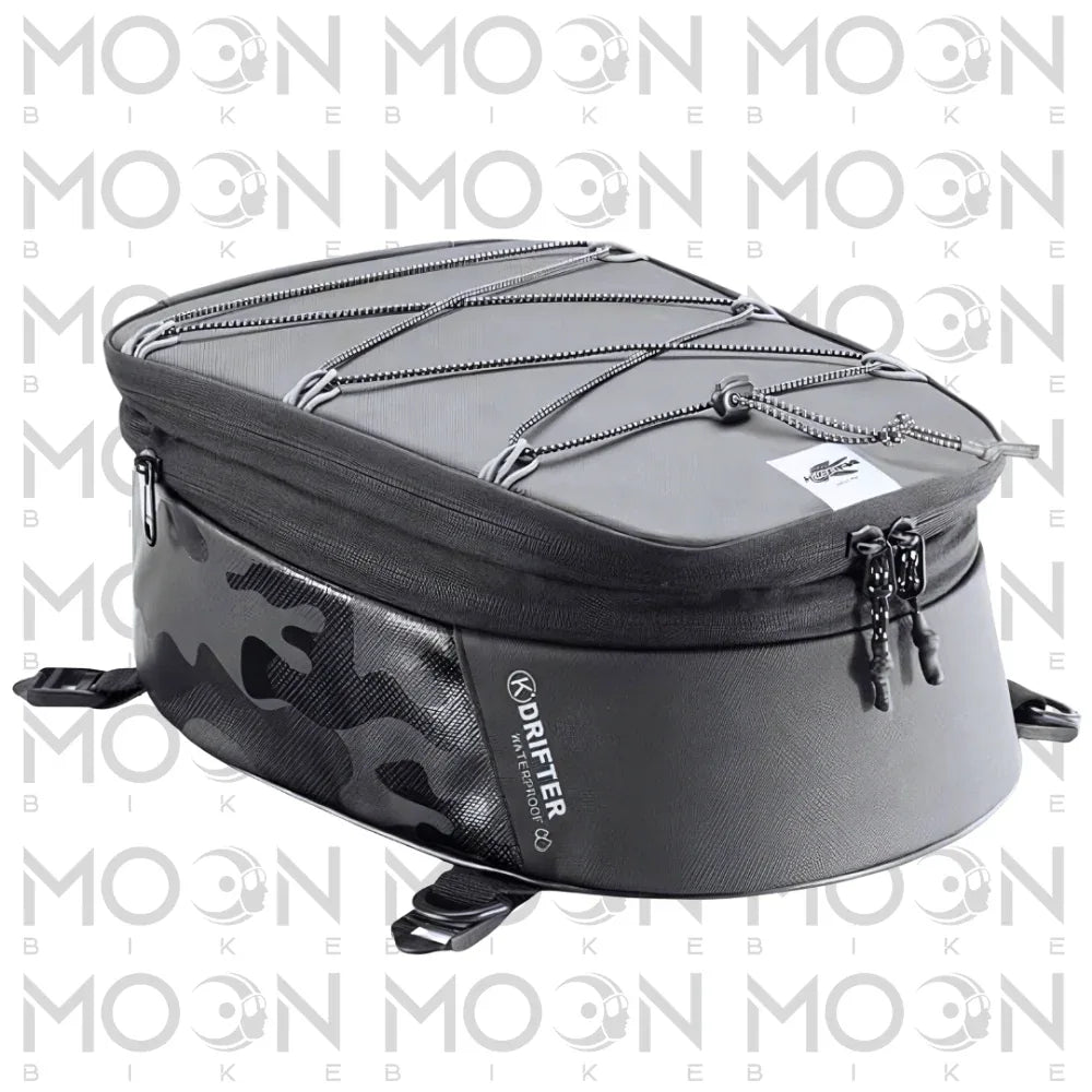 Kappa Moto Borsa da Sella Kappa Moto DR02 Drifter 9-12L Waterproof Universale Moto Nero Stoccaggio e carico per veicoli - Moon Bike - Vista 1