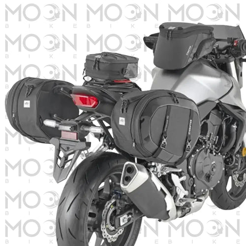 Kappa Moto Coppia borse laterali Kappa Moto DR05 Drifter universali 40-52 L estensibili per moto Grigio Stoccaggio e carico per veicoli - Moon Bike - Vista 2