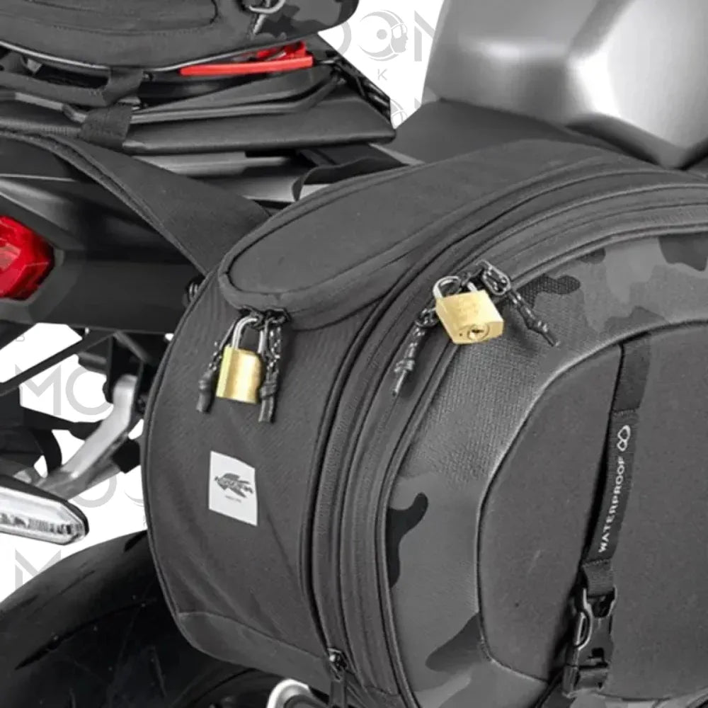 Kappa Moto Coppia borse laterali Kappa Moto DR05 Drifter universali 40-52 L estensibili per moto Grigio Stoccaggio e carico per veicoli - Moon Bike - Vista 3