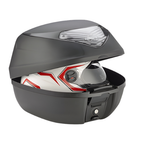 Kappa Moto Kappa K29NT Bauletto Monolock 29L Nero Tech – Catadiottri Fumé con Piastra Universale Moto e Scooter Nero Borse e zaini da moto - Moon Bike - Vista 2