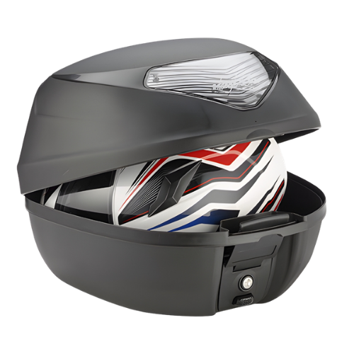Kappa Moto Kappa K29NT Bauletto Monolock 29L Nero Tech – Catadiottri Fumé con Piastra Universale Moto e Scooter Nero Borse e zaini da moto - Moon Bike - Vista 3