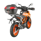 Kappa Moto Kappa K400N Bauletto Monolock 40 Litri Nero Carbon Look – Catadiottri Rossi Con Piastra Nero Bauli - Moon Bike - Vista 2