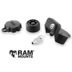Kit antifurto RAM Mounts con chiave e pomello di bloccaggio incluso nel TomTom Rider 550 Premium Pack
