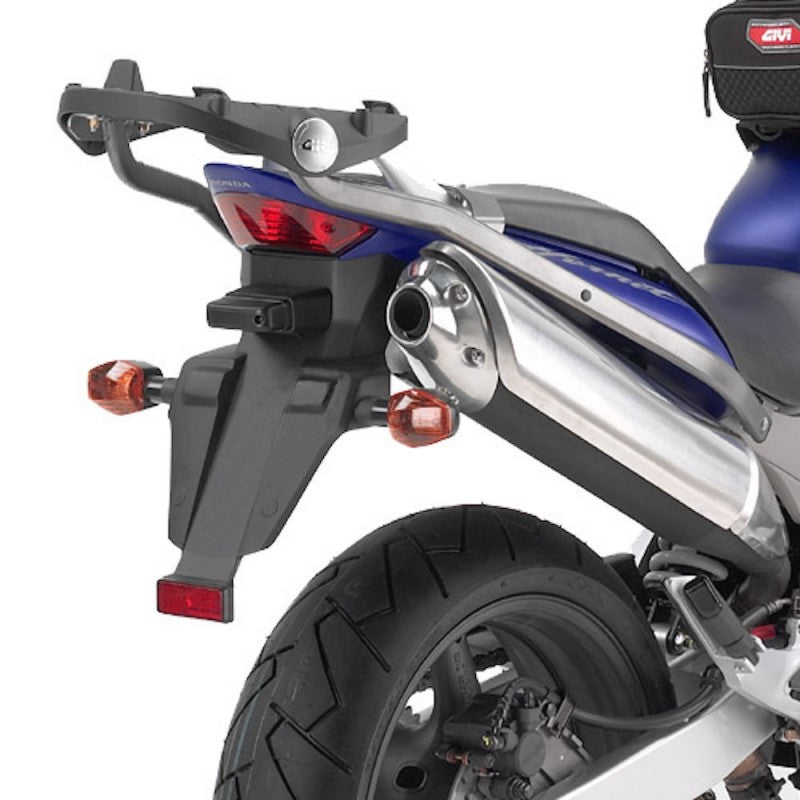 Kappa Moto Kappa KZ258 Attacco Posteriore Bauletto Honda Hornet 600 (2003-2006) – Monokey / Monolock Nero Portamoto e portascooter per veicoli - Moon Bike - Vista 1